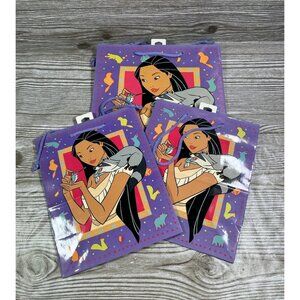 Vintage Disney Pocahontas Gift Bag 1 Medium 2 Small Meeko Ambassador Hallmark